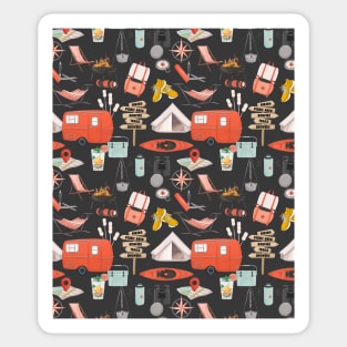 Camping pattern Sticker